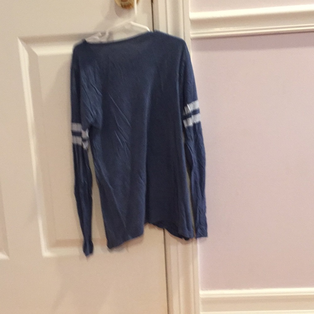 Flowers by Zoe blue long sleeve shirt - Picture 3 of 3